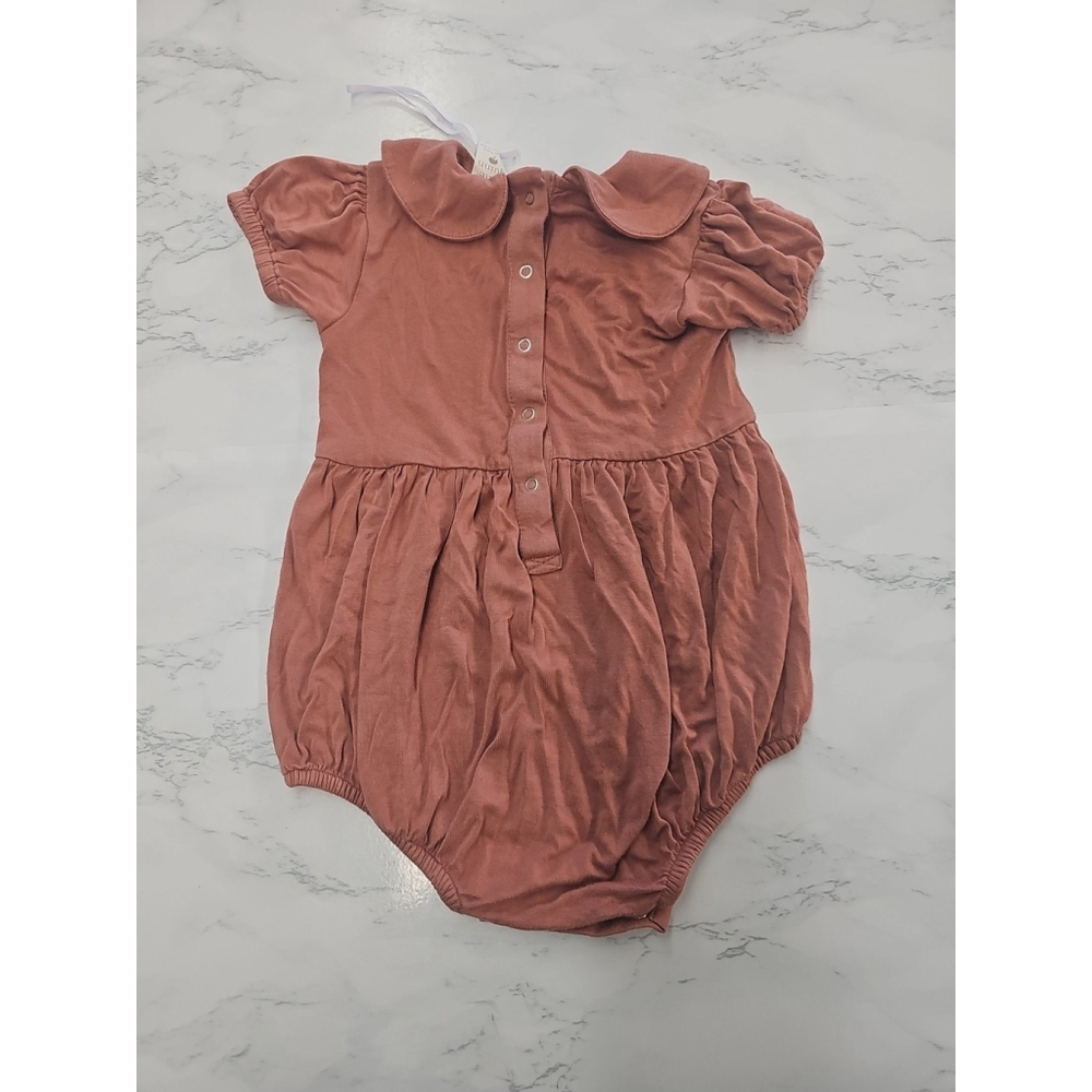 Kate Quinn Bamboo Bubble Romper Brown 18 24M New - Picture 2 of 3